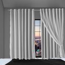 Ver imagem 1 de cortina blackout corta luz Bruna 6,00 x 2,60 c/voal branco
