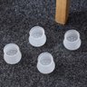 Kit 4 Protetor Pé de Cadeira Poltrona Sofá Anti Risco Anti Ruídos de Silicone Modelo:redondo - 4