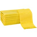 Ver imagem 1 de Kit 12 Toalhas Social Bordar Ponto Cruz Escola de Mão Perfeito Estilo Amarelo