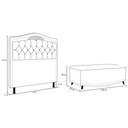 Ver imagem 5 de Cabeceira Cama Box Casal 140cm Com Calçadeira Baú Imperial J02 Suede Azul - Mpozenato