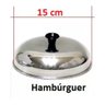 Kit 5 Abafador de Hambúrguer em Aço Inox para Chapa Globo Cor:prateado - 3