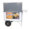 Carrinho de Batata Frita Branco com Rodas Pneumáticas e Toldo - 1
