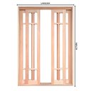 Ver imagem 7 de Porta Balcão de Correr de Madeira Padrão Cedro Grécia Reto Batentes de 14 Cm - 2.15 (a) X 1.30 (l)