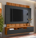 Ver imagem 1 de Home Suspenso Sena 1.81 m Cinamomo Mel Preto Fosco Liso