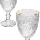 Ver imagem 3 de Jogo de Taças e Jarra de Vidro Mandala Fio de Ouro 320ml 7 Peças - Wolff