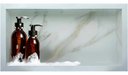 Ver imagem 2 de Nicho Porcelanato Banheiro Branco Calacata Ouro 60x32cm