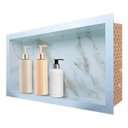 Ver imagem 3 de Nicho Porcelanato Banheiro Branco Calacata Ouro 60x32cm