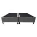 Ver imagem 6 de Base Box para Cama Casal Queen 158x198cm Bipartido Liz S05 Sintético Cinza - Mpozenato
