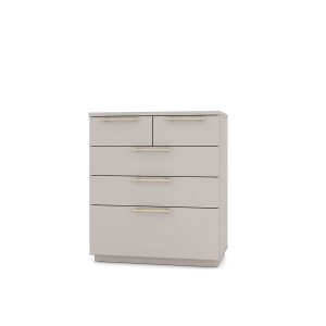 Cômoda Dubai 05 Gavetas 90 Cm Cor Fendi Vila Rica