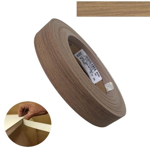 Fita de Borda Pvc Noce Naturale 22mm X 20m Proadec
