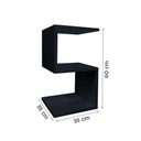 Ver imagem 4 de Mesa S Lateral de Apoio ou Mesa de Cabeceira Preto Laca