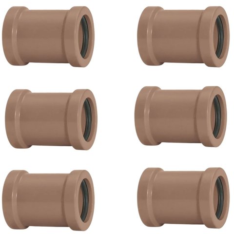 Luva de Correr 25mm Pvc para Encanamento | Akato | Kit 06 Un