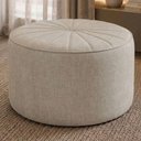 Ver imagem 2 de Puff Decorativo Eron 73x73 cm Pes Fixos Linho Tcs 701 Moll