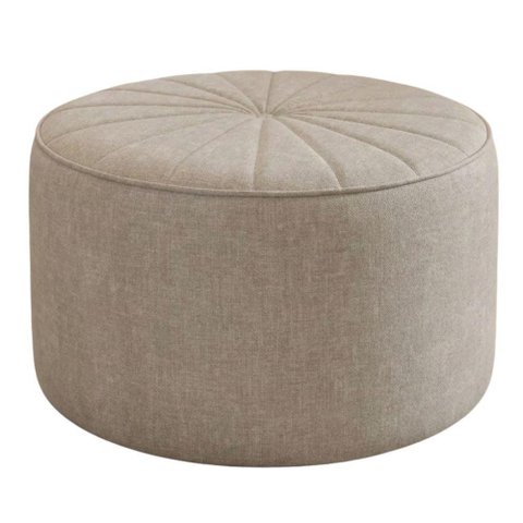 Puff Decorativo Eron 73x73 cm Pes Fixos Linho Tcs 701 Moll