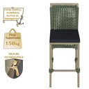 Ver imagem 4 de Mesa Bistro e 4 Banquetas Roma Fendi Corda Náutica 12 Verde
