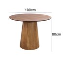 Ver imagem 2 de Mesa Redonda 100 cm em MDF Laminado Base em Cone