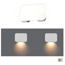 Ver imagem 4 de Balizador Mini Sobrepor Led 1,5w Ip65 Corredor 50x70mm Opus - Branco