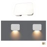 Balizador Mini Sobrepor Led 1,5w Ip65 Corredor 50x70mm Opus - Branco - 4