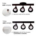 Ver imagem 2 de Trilho Eletrificado 84cm 6 Spots E27 Led Comum C/ Conector/emenda Cor:preto