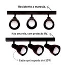 Ver imagem 5 de Trilho Eletrificado 84cm 6 Spots E27 Led Comum C/ Conector/emenda Cor:preto