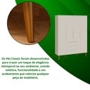Ver imagem 6 de Roupeiro Elfe Retro 4 Portas 3 Gavetas Areia Fosco - Moveisaqui