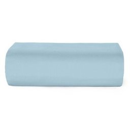 Lençol com Elástico para Cama Casal Teka Diamante 150 Fios - Tecido 100% Algodão - Azul Claro - 1