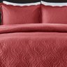 Kit Colcha Milão Corttex Solteiro 2 peças 150 Fios Color Art Arabescos Vermelho - 3