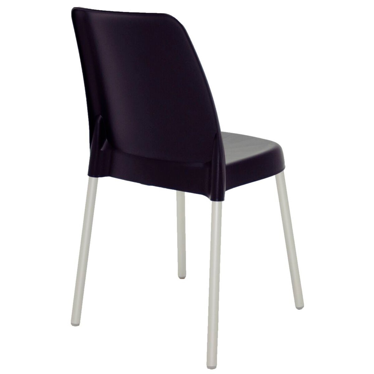 Conjunto 4 Cadeiras Plástica Vanda com Pernas de Alumínio Anodizadas- Tramontina - Preto 92053/909 - 6
