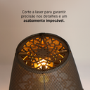 Ver imagem 5 de Abajur Luminária Mesa Madeira Mdf Sala 35x27 Mesa de Cabeceira Cor:café
