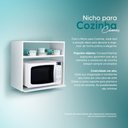 Ver imagem 4 de Nicho para Cozinha Cannes 60cm MDP Branco Mercado Das Prateleiras
