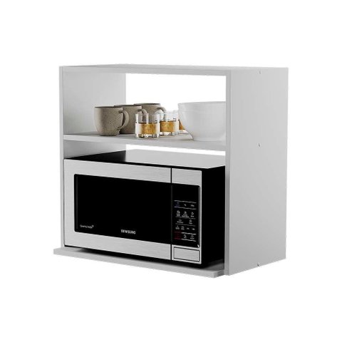 Nicho para Cozinha Cannes 60cm MDP Branco Mercado Das Prateleiras