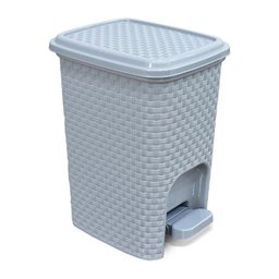 Lixeira Rattan Banheiro Pedal Multiuso Cesto Organizador - 5