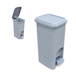 Lixeira Rattan Banheiro Pedal Multiuso Cesto Organizador - 4