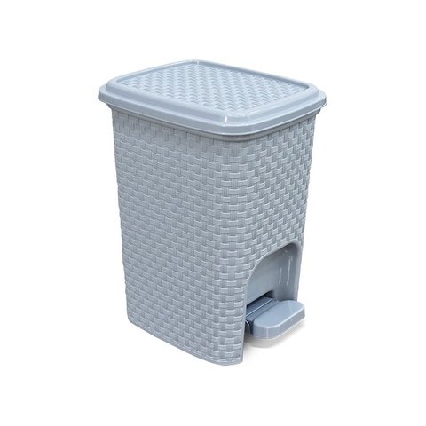 Lixeira Rattan Banheiro Pedal Multiuso Cesto Organizador