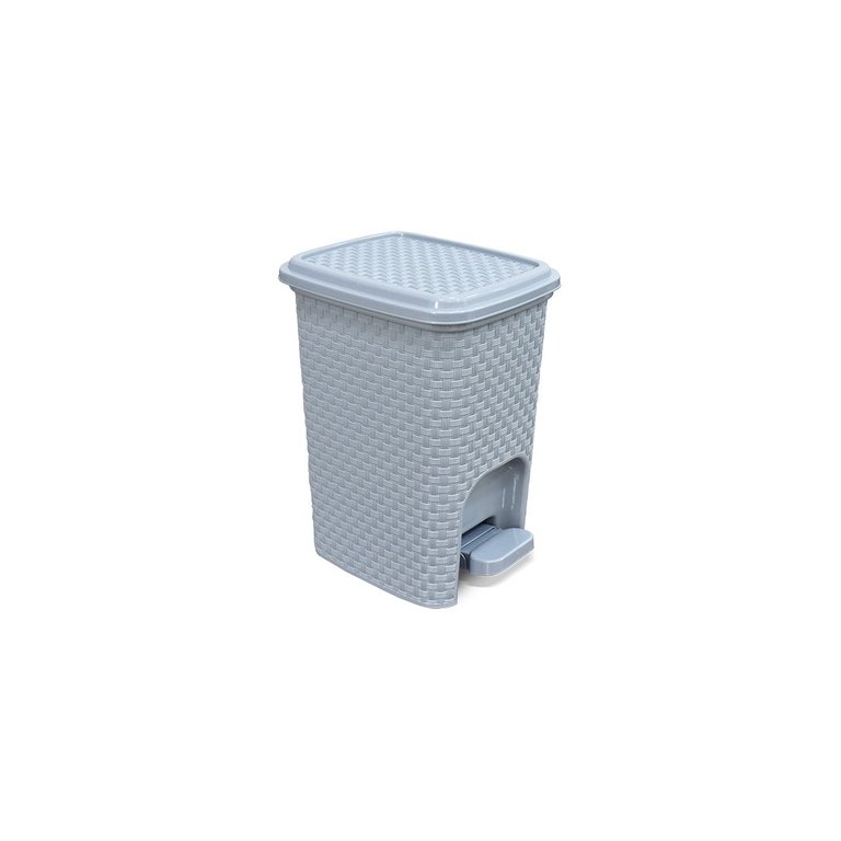 Lixeira Rattan Banheiro Pedal Multiuso Cesto Organizador