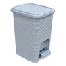 Lixeira Rattan Banheiro Pedal Multiuso Cesto Organizador - 1
