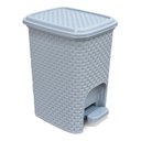 Ver imagem 1 de Lixeira Rattan Banheiro Pedal Multiuso Cesto Organizador