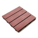 Ver imagem 2 de Deck Modular WPC EspaçoFloor Madeira Plástica Carvalho Red Brown 30x30cm