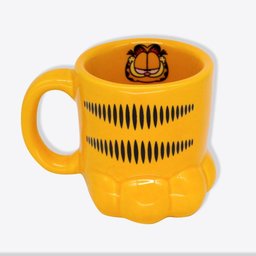 Caneca de Porcelana 3d Pata Garfield -10024556 - 1