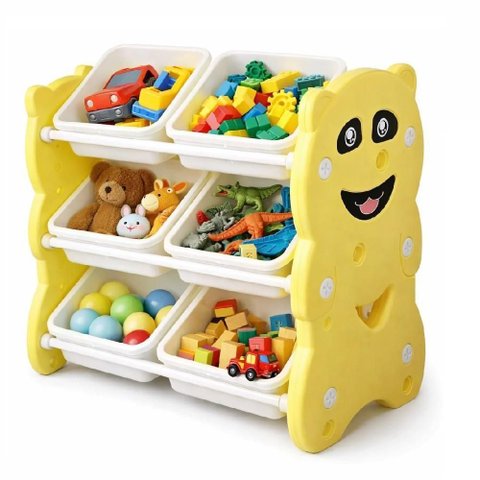 Armário Infantil Organizador de Brinquedo 6 Gavetas Multiuso