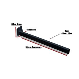 Kit 2 pçs Suporte pia/ tanque 50cm - Parafusar - Preto (grapa) - 2