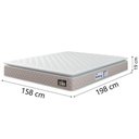 Ver imagem 3 de Cama Box Baú Casal Queen Colchão Espuma D33 Pillow Top Millenium 158x198x60cm Suede Bege/branco
