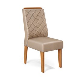 Conjunto Sala de Jantar Mesa Tampo Vidro 4 Cadeiras Dj Móveis Vanda Carvalho Lidia Kraft - 4