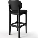 Ver mais imagens de Kit 05 Banquetas Alta Para Cozinha Madeira Fixa Betta L02 Preto Facto Preto - Lyam Decor