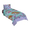 Jogo de Cama Infantil Lepper Patrulha Canina Menina Solteiro 3 Peças Microfibra Lilás - 1