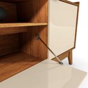 Ver imagem 5 de Rack Bancada Franca Off White/Canela para TV até 65” - Mobler