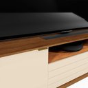 Ver imagem 4 de Rack Bancada Franca Off White/Canela para TV até 65” - Mobler