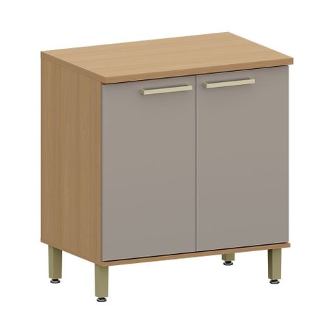 Balcão de Cozinha 100 Mdf 2 Portas com Tampo 80cm Duna Luciane Móveis