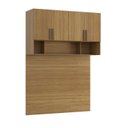 Ver imagem 1 de Ponte Modulada Cabeceira Aérea Casal 4 Portas 170cm 100% MDF Trend Altezza