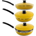 Ver mais imagens de Jogo de Panelas 7 Peças Gulê Alumínio Fundido Amarelo